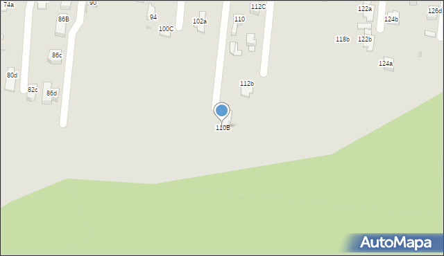 Mysłowice, Dzióbka Adama, 110B, mapa Mysłowice