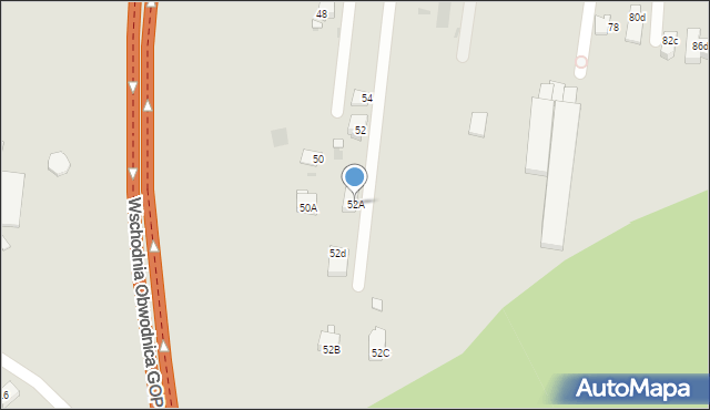 Mysłowice, Dzióbka Adama, 52A, mapa Mysłowice