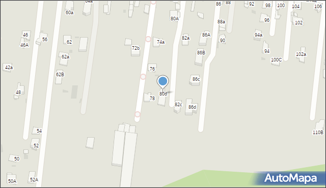 Mysłowice, Dzióbka Adama, 80d, mapa Mysłowice