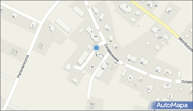 Nowa Wieś Malborska, Działdowska, 6, mapa Nowa Wieś Malborska