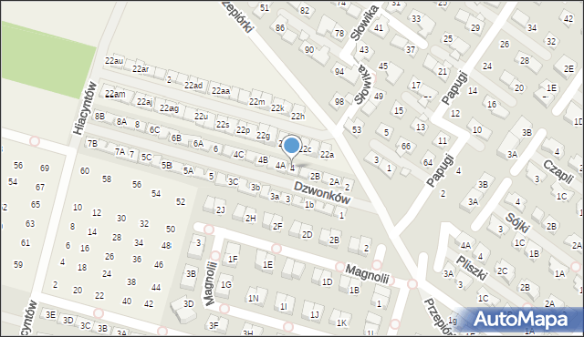 Nowa Wola, Dzwonków, 4, mapa Nowa Wola