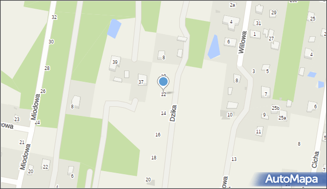 Nowe Grobice, Dzika, 12, mapa Nowe Grobice