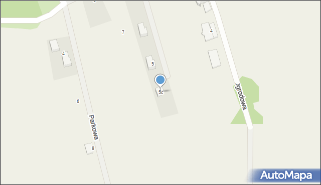 Nowe Żabno, Działkowa, 5c, mapa Nowe Żabno