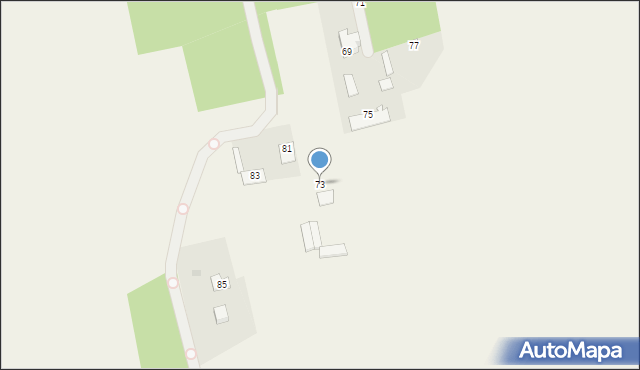 Ojrzanów-Towarzystwo, Działkowa, 73, mapa Ojrzanów-Towarzystwo