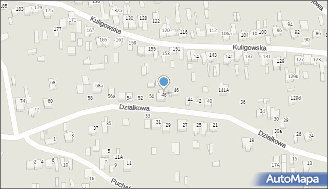 Opoczno, Działkowa, 48, mapa Opoczno