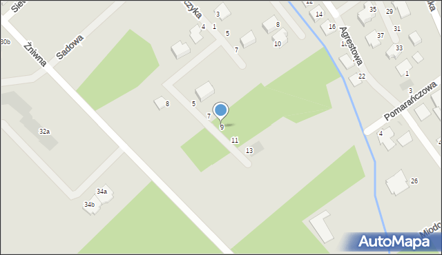 Ostrołęka, Dziemieszkiewicza-Roja Mieczysława, st. sierż., 9, mapa Ostrołęka