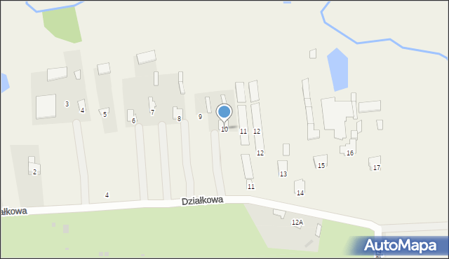 Parczew, Działkowa, 10, mapa Parczew