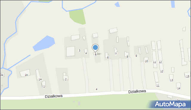 Parczew, Działkowa, 5, mapa Parczew