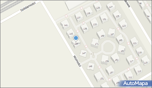 Parzniew, Działkowa, 145, mapa Parzniew