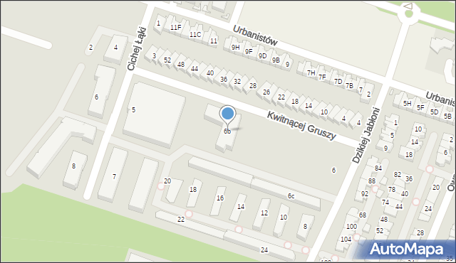 Piaseczno, Dzikiej Jabłoni, 6b, mapa Piaseczno