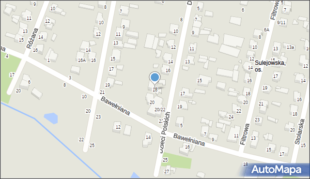 Piotrków Trybunalski, Dzieci Polskich, 18, mapa Piotrków Trybunalski