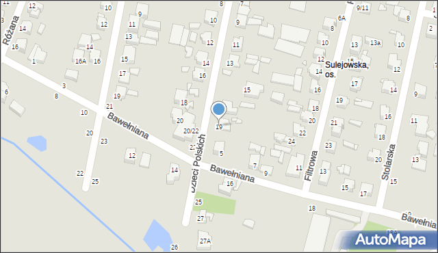 Piotrków Trybunalski, Dzieci Polskich, 19, mapa Piotrków Trybunalski