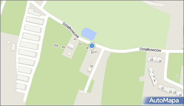 Połaniec, Działkowców, 37, mapa Połaniec