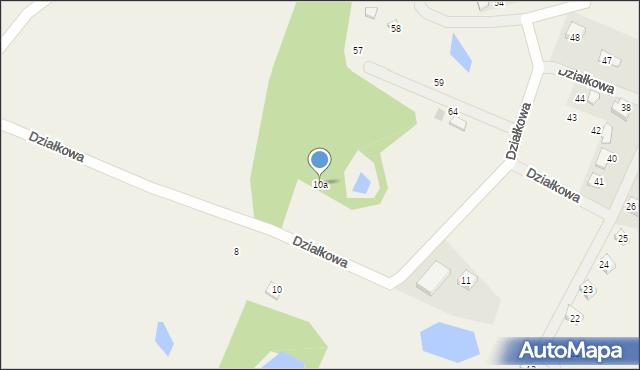 Połęczyno, Działkowa, 10a, mapa Połęczyno