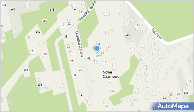 Pomiechówek, Dziadka Janka, 19, mapa Pomiechówek