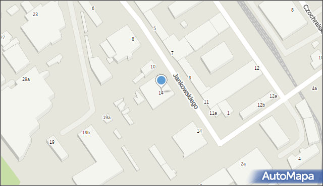 Poznań, Dziadoszańska, 14, mapa Poznania