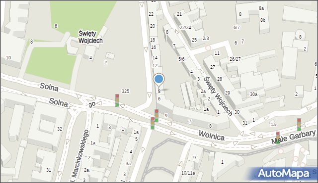 Poznań, Działowa, 8, mapa Poznania