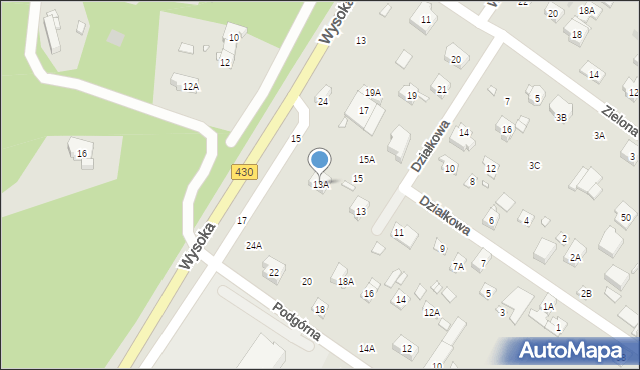 Puszczykowo, Działkowa, 13A, mapa Puszczykowo