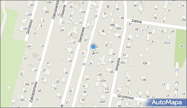 Radom, Działkowa, 3F, mapa Radomia