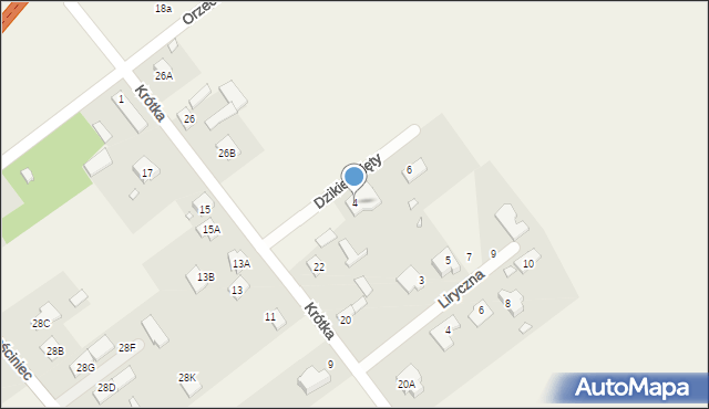 Robercin, Dzikiej Mięty, 4, mapa Robercin
