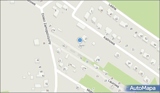 Siedlce, Dzieci Zamojszczyzny, 17C, mapa Siedlce