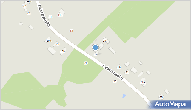 Skaryszew, Dzierzkowska, 17, mapa Skaryszew
