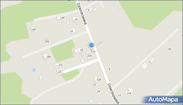 Skaryszew, Dzierzkowska, 20b, mapa Skaryszew