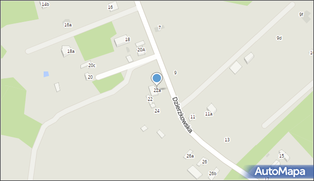 Skaryszew, Dzierzkowska, 22a, mapa Skaryszew