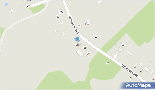 Skaryszew, Dzierzkowska, 26a, mapa Skaryszew