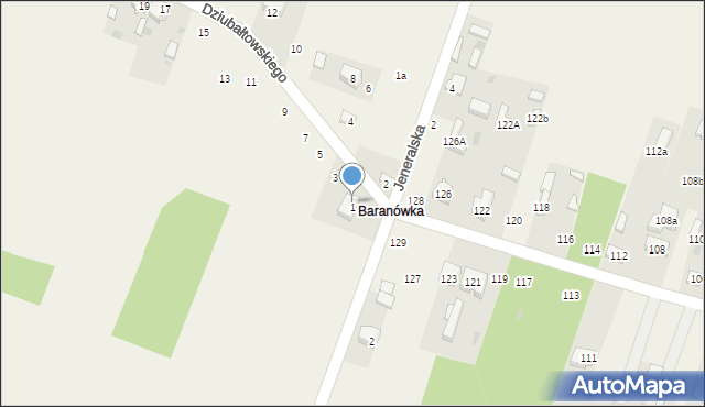 Smardzewice, Dziubałtowskiego Seweryna, prof., 1/3, mapa Smardzewice