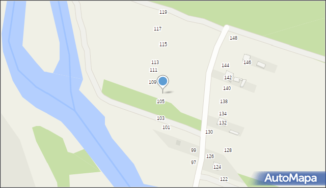 Smardzewice, Dziubałtowskiego Seweryna, prof., 107, mapa Smardzewice