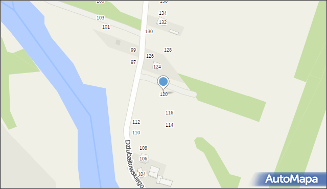 Smardzewice, Dziubałtowskiego Seweryna, prof., 120, mapa Smardzewice