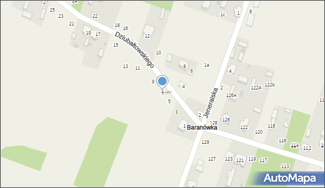 Smardzewice, Dziubałtowskiego Seweryna, prof., 7, mapa Smardzewice