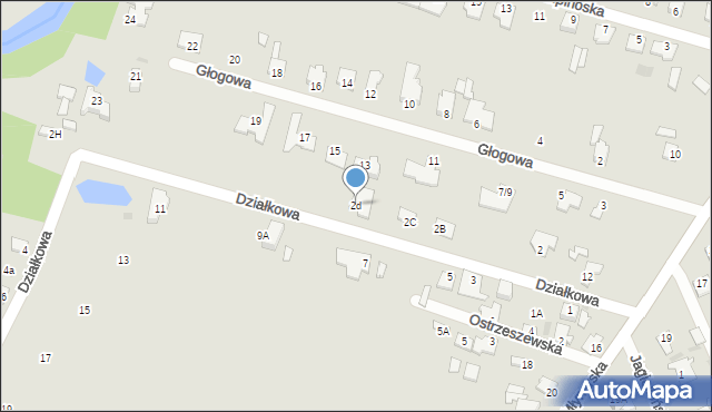 Sochaczew, Działkowa, 2d, mapa Sochaczew
