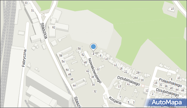 Sosnowiec, Dziubińskiego Ludwika, 4, mapa Sosnowca