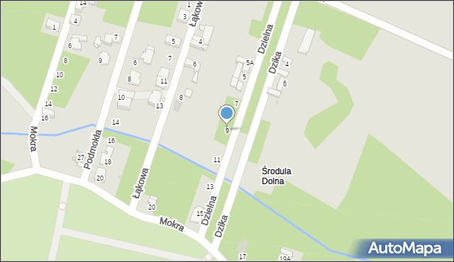 Sosnowiec, Dzielna, 9, mapa Sosnowca