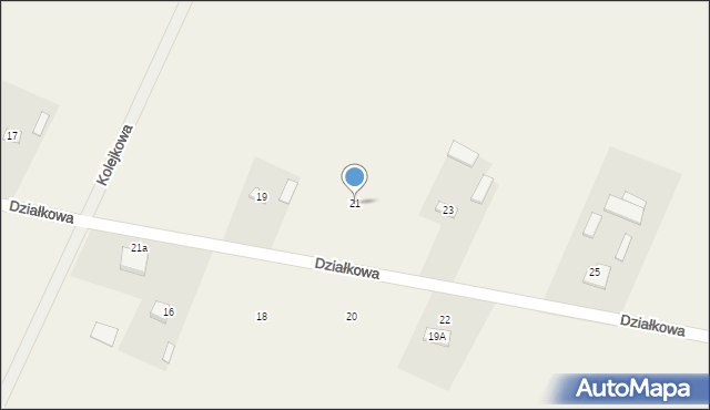 Stare Gulczewo, Działkowa, 21, mapa Stare Gulczewo