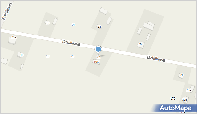 Stare Gulczewo, Działkowa, 22, mapa Stare Gulczewo