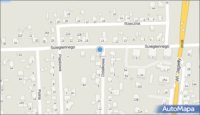 Starogard Gdański, Działkowa, 2, mapa Starogard Gdański