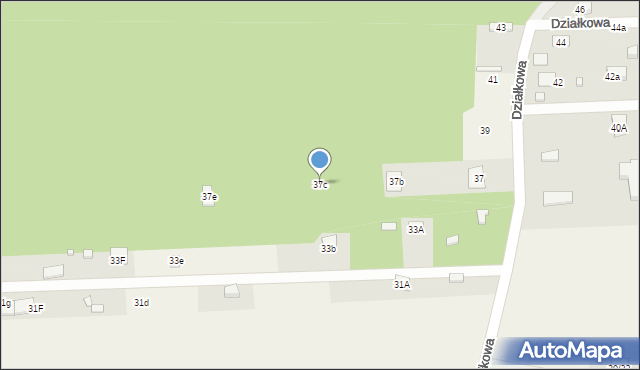Stary Adamów, Działkowa, 37c, mapa Stary Adamów