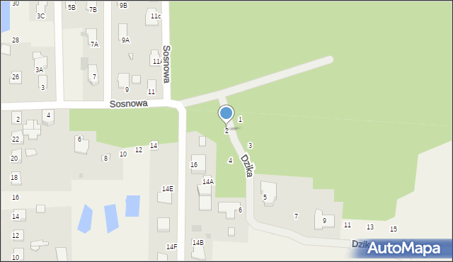 Stok Lacki-Folwark, Dzika, 2, mapa Stok Lacki-Folwark