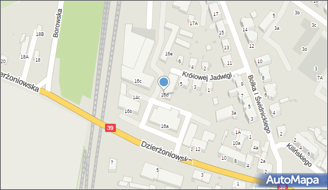 Strzelin, Dzierżoniowska, 16d, mapa Strzelin