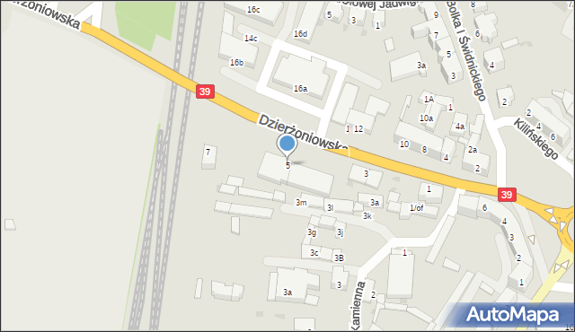 Strzelin, Dzierżoniowska, 5, mapa Strzelin