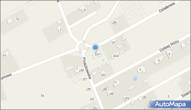 Strzeniówka, Działkowa, 2, mapa Strzeniówka