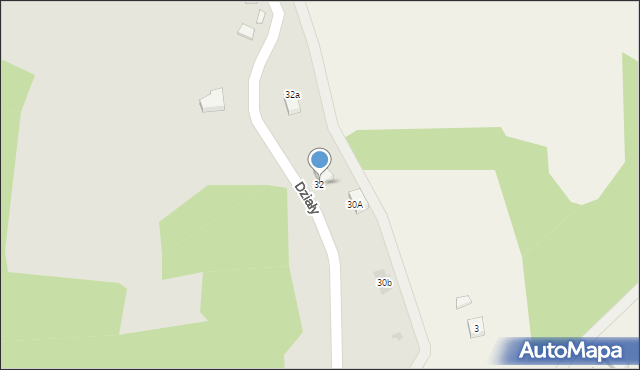 Strzyżów, Działy, 32, mapa Strzyżów