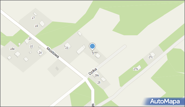 Sucha Rzeczka, Dzika, 3, mapa Sucha Rzeczka