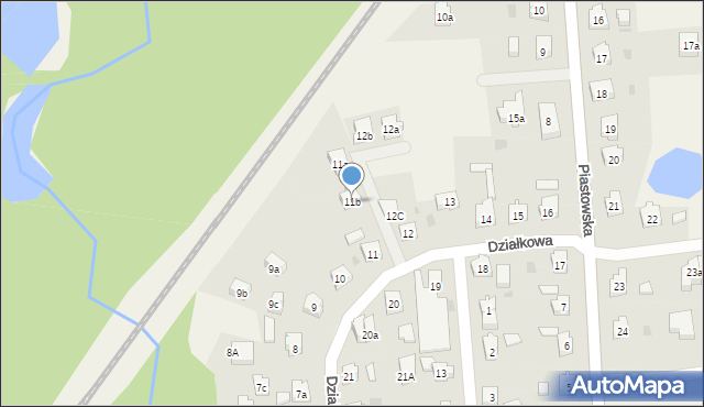 Swarożyn, Działkowa, 11b, mapa Swarożyn