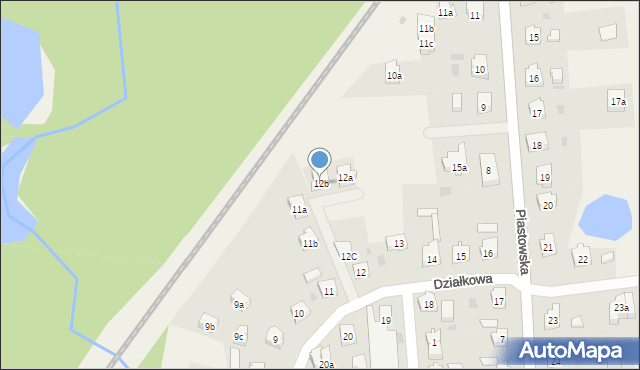 Swarożyn, Działkowa, 12b, mapa Swarożyn