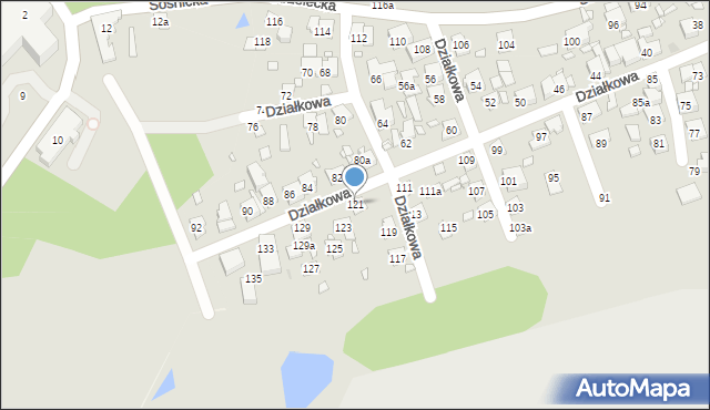 Swarzędz, Działkowa, 121, mapa Swarzędz