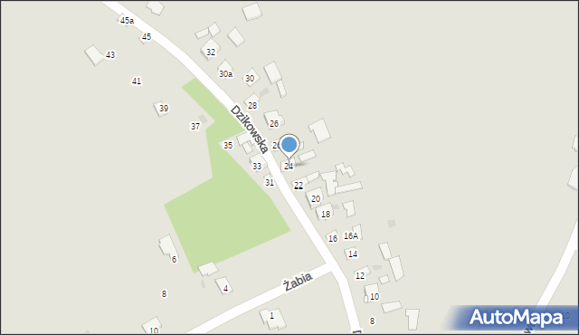 Tarnobrzeg, Dzikowska, 24, mapa Tarnobrzegu